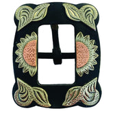 Rust Iron Silver Buckle - Sunflower